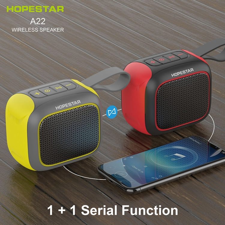 HOPESTAR A22 IPX6 Waterproof Portable Bluetooth Speaker Outdoor Subwoofer(Blue Red) - Mini Speaker by HOPESTAR | Online Shopping South Africa | PMC Jewellery