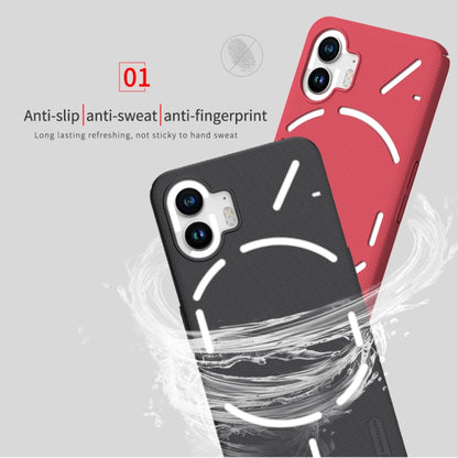 For Nothing Phone 2 NILLKIN Frosted Shield Phone Protective Case(Red) - More Brand by NILLKIN | Online Shopping South Africa | PMC Jewellery | Buy Now Pay Later Mobicred