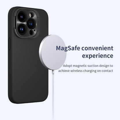 For iPhone 15 Pro NILLKIN Lens Wing Magsafe Magnetic Phone Case(Black) - iPhone 15 Pro Cases by NILLKIN | Online Shopping South Africa | PMC Jewellery | Buy Now Pay Later Mobicred