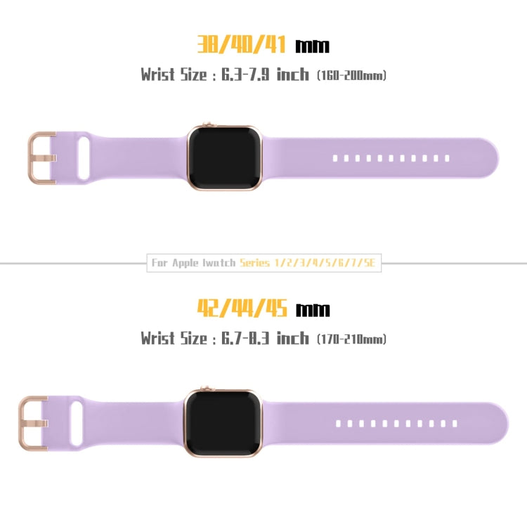 For Apple Watch Series 3 42mm Pin Buckle Silicone Watch Band(Lavender) - free shipping - PMC TechLife - Order now!