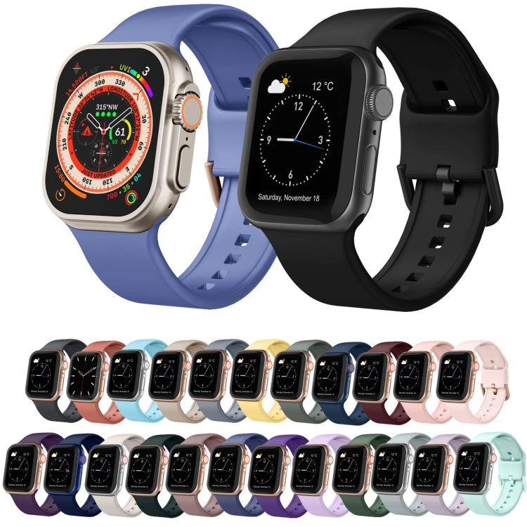 For Apple Watch 7 45mm Pin Buckle Silicone Watch Band(Clover) - Watch Bands by PMC TechLife | Online Shopping South Africa | PMC TechLife