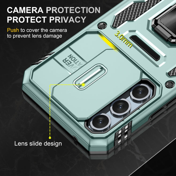 For Samsung Galaxy A54 Armor PC + TPU Camera Shield Phone Case(Alpine Green) - free shipping - PMC TechLife - Order now!