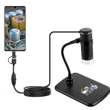 AN104 1000X 3 in 1 Digital Microscope with Helical Tube Bracket - Digital Microscope by PMC Jewellery | Online Shopping South Africa | PMC Jewellery | Buy Now Pay Later Mobicred