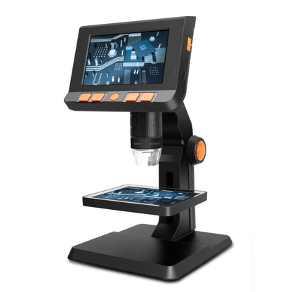 P110 50X-1000X Desktop Electronic Digital Microscope with 4.3 inch Screen - Digital Microscope by PMC Jewellery | Online Shopping South Africa | PMC Jewellery | Buy Now Pay Later Mobicred