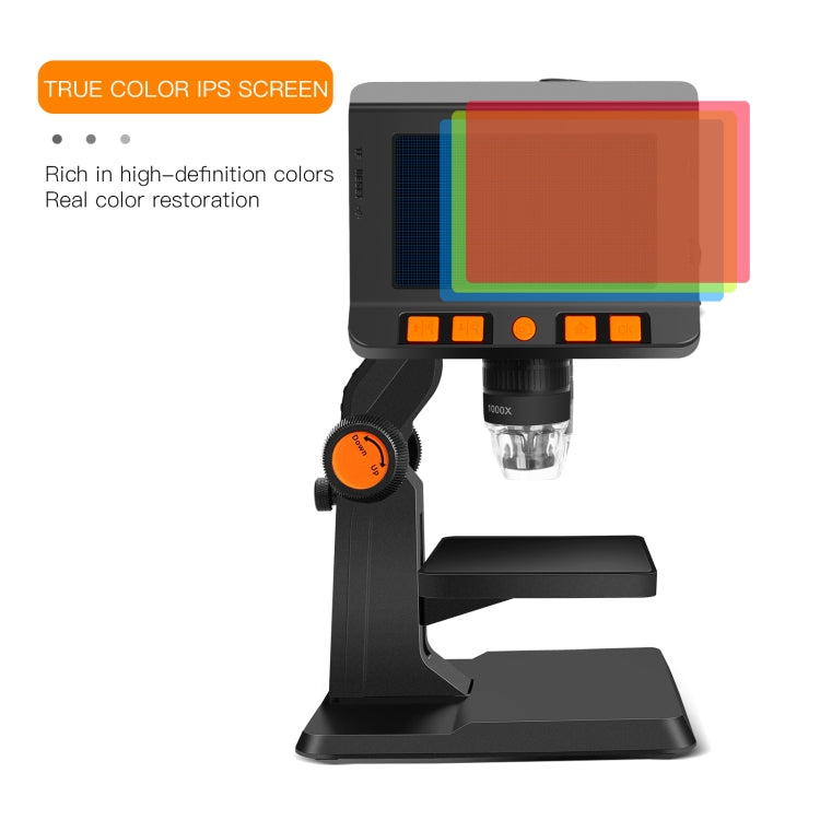 P110 50X-1000X Desktop Electronic Digital Microscope with 4.3 inch Screen - free shipping - PMC TechLife - Order now!