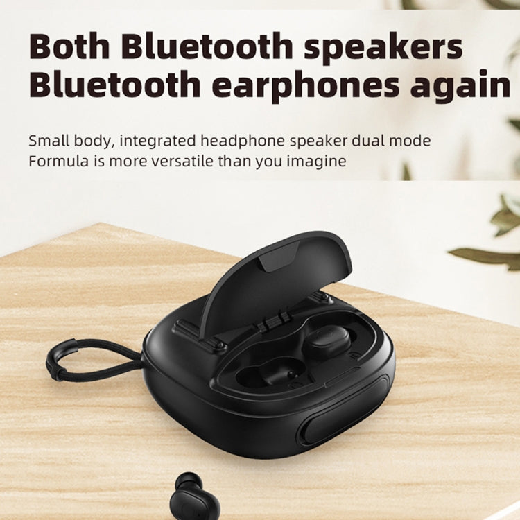 T&G TG-813 2 in 1 TWS Bluetooth Speaker Earphone with Charging Box(Grey) - Mini Speaker by T&G | Online Shopping South Africa | PMC TechLife | Buy Now Pay Later Mobicred