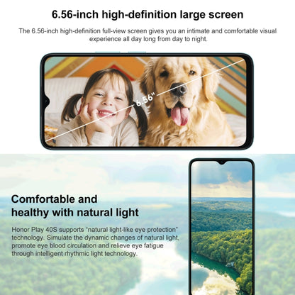 Honor Play 40S 5G, 4GB+128GB, 6.56 inch MagicOS 7.1 Snapdragon 480 Plus Octa Core up to 2.2GHz, Network: 5G, Not Support Google Play(Magic Night Black) - Honor by Huawei | Online Shopping South Africa | PMC Jewellery | Buy Now Pay Later Mobicred