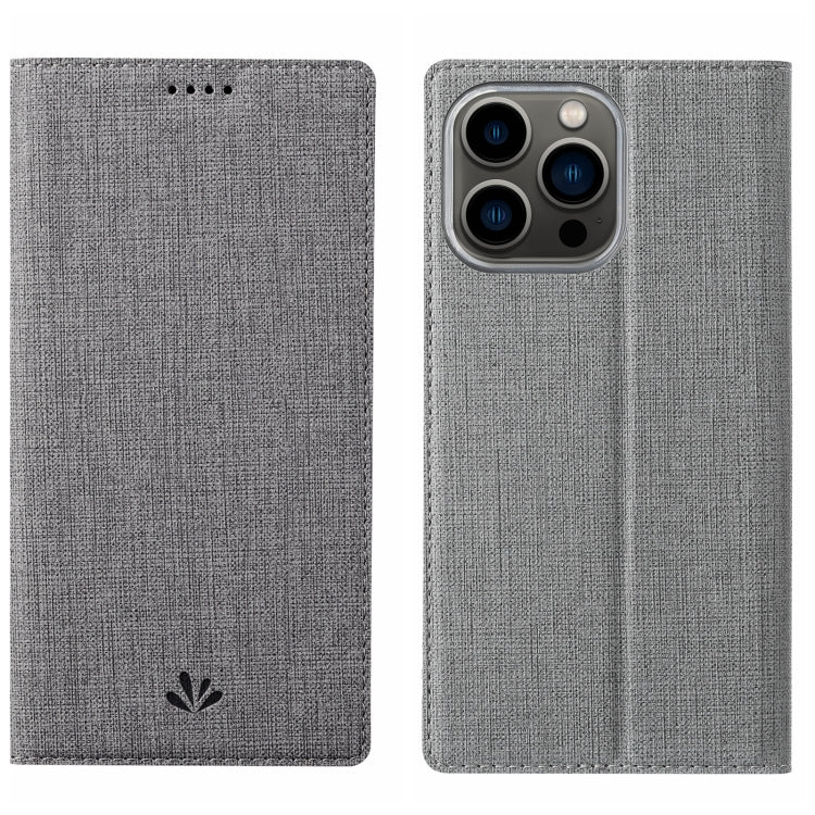 For iPhone 15 Pro Max ViLi DMX Series Shockproof TPU + PU Leather Magnetic Attraction Horizontal Flip Case(Grey) - iPhone 15 Pro Max Cases by ViLi | Online Shopping South Africa | PMC TechLife | Buy Now Pay Later Mobicred