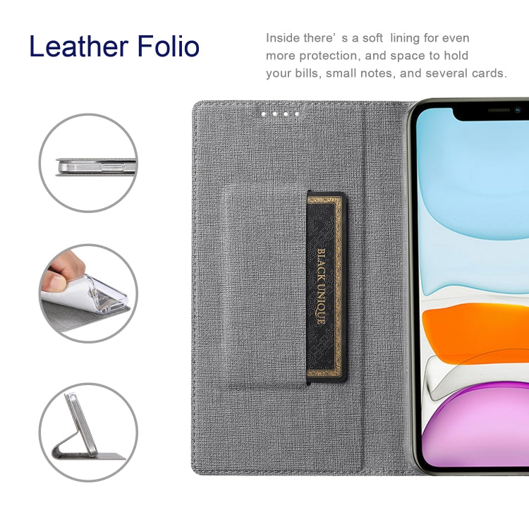 For iPhone 15 Pro Max ViLi DMX Series Shockproof TPU + PU Leather Magnetic Attraction Horizontal Flip Case(Grey) - iPhone 15 Pro Max Cases by ViLi | Online Shopping South Africa | PMC TechLife | Buy Now Pay Later Mobicred