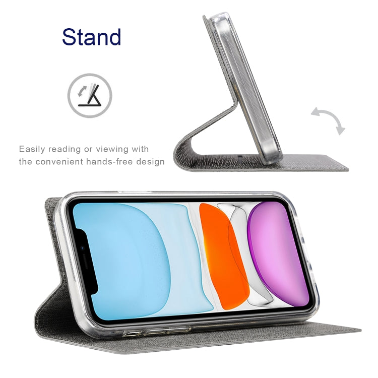 For iPhone 15 Pro Max ViLi DMX Series Shockproof TPU + PU Leather Magnetic Attraction Horizontal Flip Case(Grey) - iPhone 15 Pro Max Cases by ViLi | Online Shopping South Africa | PMC TechLife | Buy Now Pay Later Mobicred