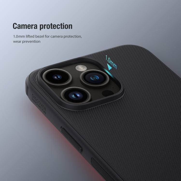 For iPhone 15 Pro Max NILLKIN Frosted Shield Pro PC + TPU Phone Case(Black) - free shipping - PMC TechLife - Order now!