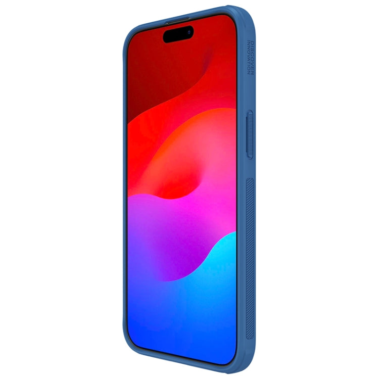 For iPhone 15 Pro Max NILLKIN Frosted Shield Pro PC + TPU Phone Case(Blue) - iPhone 15 Pro Max Cases by NILLKIN | Online Shopping South Africa | PMC Jewellery