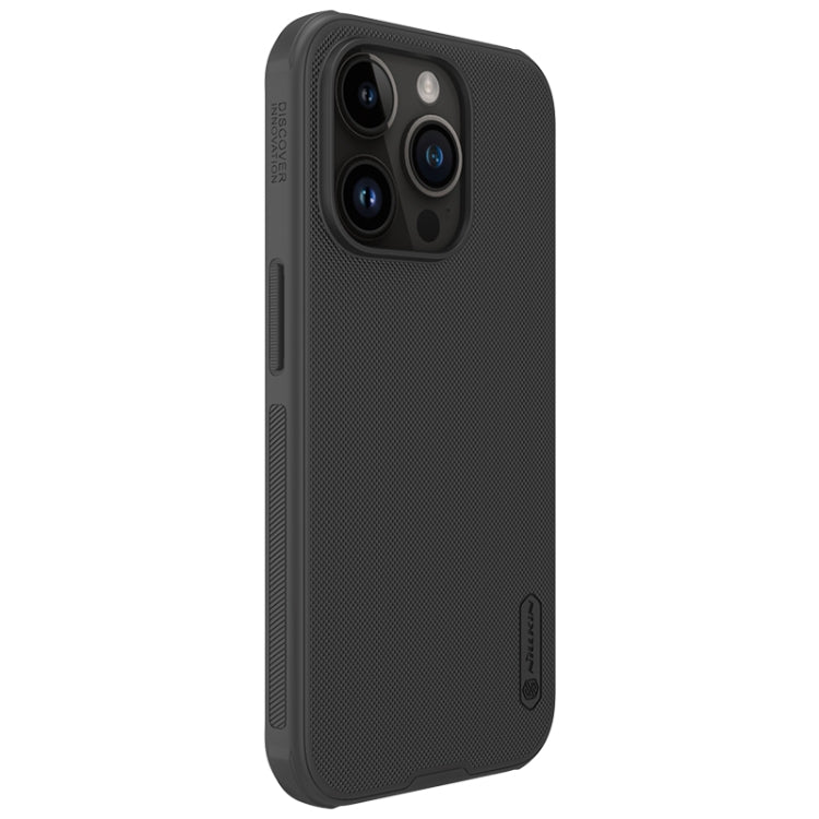 For iPhone 15 Pro NILLKIN Frosted Shield Pro PC + TPU Phone Case(Black) - iPhone 15 Pro Cases by NILLKIN | Online Shopping South Africa | PMC Jewellery