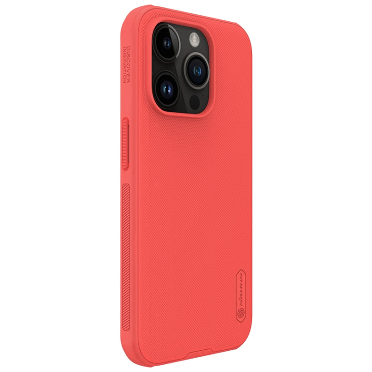 For iPhone 15 Pro NILLKIN Frosted Shield Pro PC + TPU Phone Case(Red) - iPhone 15 Pro Cases by NILLKIN | Online Shopping South Africa | PMC Jewellery