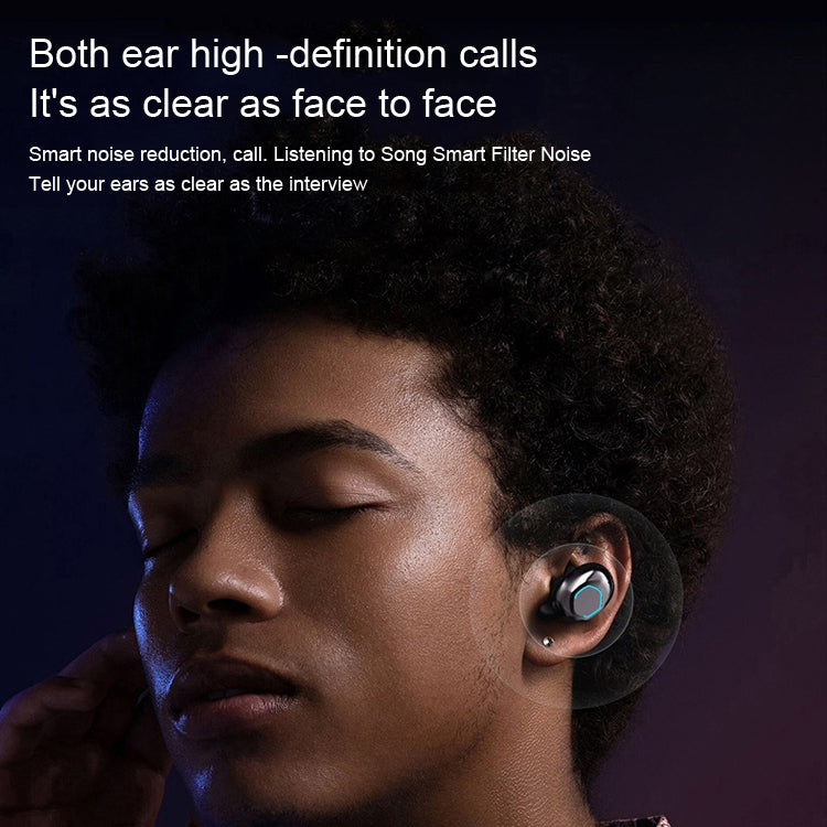 True Wireless Bluetooth Earphone(Black) - Bluetooth Earphone by PMC TechLife | Online Shopping South Africa | PMC TechLife | Buy Now Pay Later Mobicred