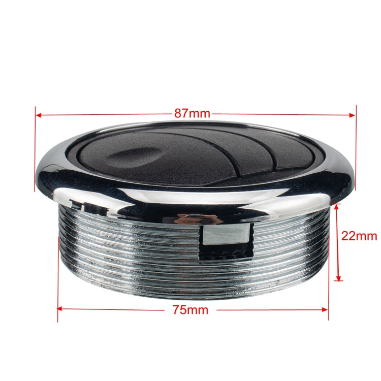 Knob Type 75mm AC Air Outlet Vent for RV Bus Boat Yacht, Thread Height: 22mm - Air Conditioning System by PMC TechLife | Online Shopping South Africa | PMC TechLife
