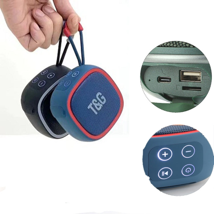 T&G TG659 Outdoor Portable TWS Mini Bluetooth Speaker(Dark Green) - Mini Speaker by T&G | Online Shopping South Africa | PMC TechLife