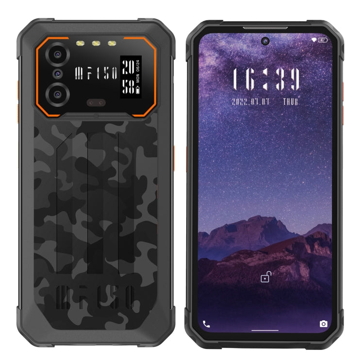 IIIF150 B2, IP68/69K / MIL-STD-810H, Side Fingerprint, Night Vision, 6.5 inch Android 13 UMS9230 Octa Core, Network: 4G, NFC, OTG 6GB+256GB(Black Orange) - Other by IIIF150 | Online Shopping South Africa | PMC Jewellery | Buy Now Pay Later Mobicred