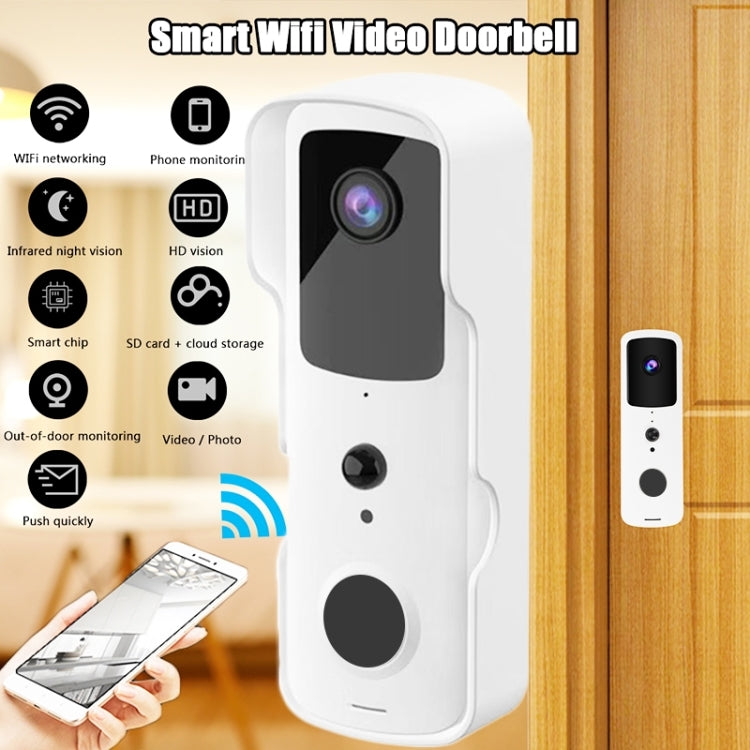 T30 Tuya Smart WiFi Visual Dingdong Doorbell with Battery Supports Two-Way Intercom & Night Vision(White) - free shipping - PMC TechLife - Order now!