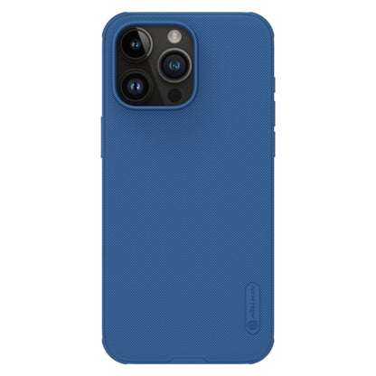 For iPhone 15 Pro Max NILLKIN Frosted Shield Pro Magnetic Magsafe Phone Case(Blue) - iPhone 15 Pro Max Cases by NILLKIN | Online Shopping South Africa | PMC Jewellery | Buy Now Pay Later Mobicred