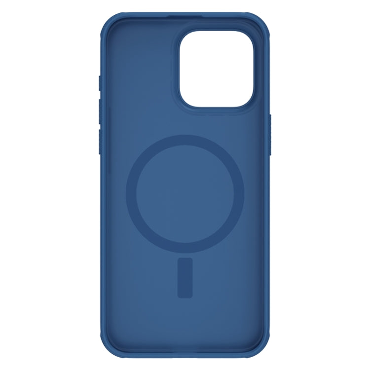 For iPhone 15 Pro Max NILLKIN Frosted Shield Pro Magnetic Magsafe Phone Case(Blue) - iPhone 15 Pro Max Cases by NILLKIN | Online Shopping South Africa | PMC Jewellery | Buy Now Pay Later Mobicred