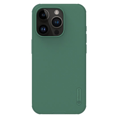 For iPhone 15 Pro NILLKIN Frosted Shield Pro Magnetic Magsafe Phone Case(Green) - iPhone 15 Pro Cases by NILLKIN | Online Shopping South Africa | PMC Jewellery | Buy Now Pay Later Mobicred