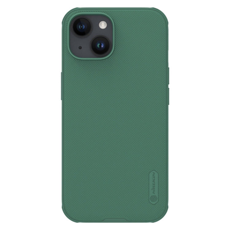 For iPhone 15 NILLKIN Frosted Shield Pro Magnetic Magsafe Phone Case(Green) - iPhone 15 Cases by NILLKIN | Online Shopping South Africa | PMC Jewellery | Buy Now Pay Later Mobicred