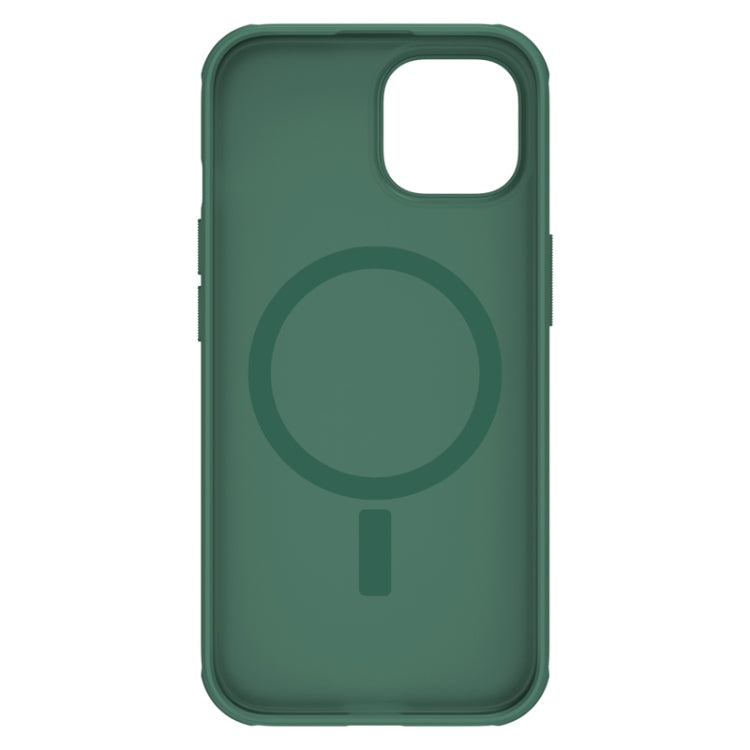 For iPhone 15 NILLKIN Frosted Shield Pro Magnetic Magsafe Phone Case(Green) - iPhone 15 Cases by NILLKIN | Online Shopping South Africa | PMC Jewellery | Buy Now Pay Later Mobicred