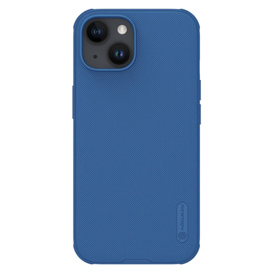 For iPhone 15 NILLKIN Frosted Shield Pro Magnetic Magsafe Phone Case(Blue) - iPhone 15 Cases by NILLKIN | Online Shopping South Africa | PMC Jewellery | Buy Now Pay Later Mobicred