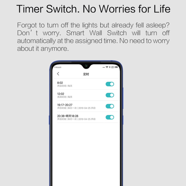 Original Xiaomi Youpin Aqara Smart Wall Switch D1, Zero FireWire Three Button Version - free shipping - PMC TechLife - Order now!