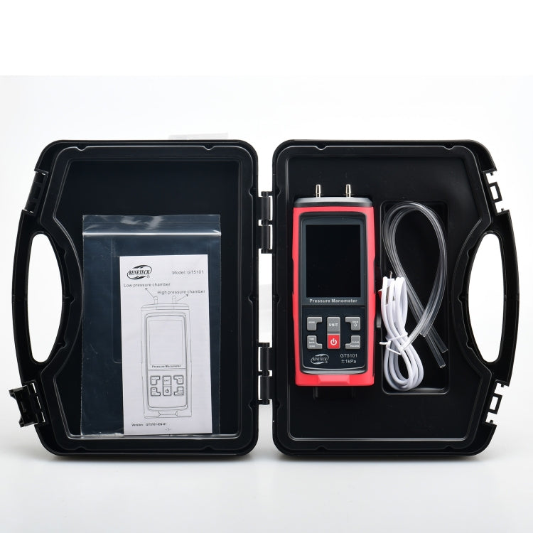BENETECH GT5101 LCD Display Differential Pressure Meter, Specification:250Pa - free shipping - PMC TechLife - Order now!