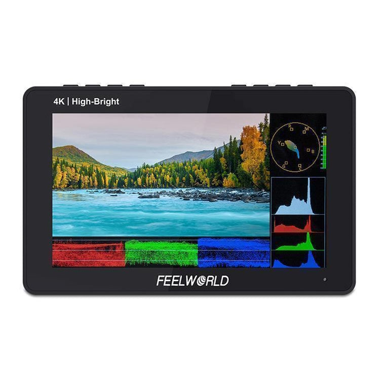 FEELWORLD F5 ProX 5.5 inch 1600nit High Bright Touch Screen DSLR Camera Field Monitor 4K HDMI F970 Install and Power Kit(Black) - On-camera Monitors by FEELWORLD | Online Shopping South Africa | PMC Jewellery | Buy Now Pay Later Mobicred