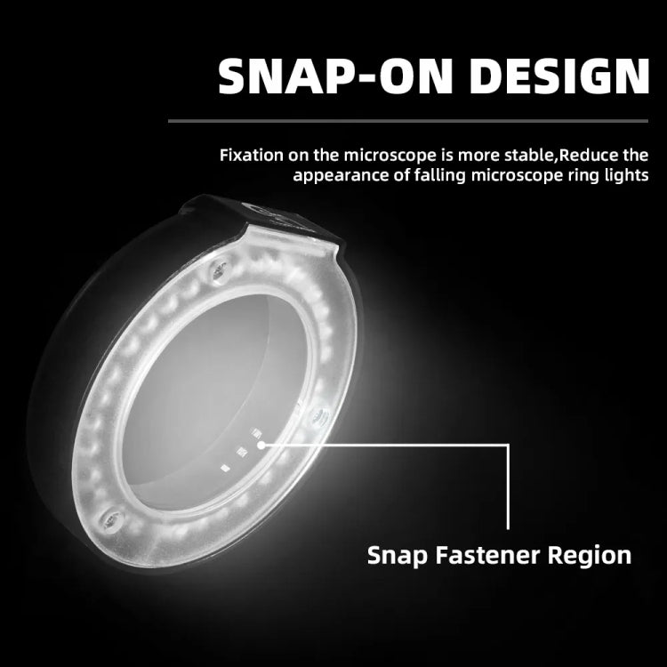 Kaisi RL1 28 Lamp Beads USB Interface Adjustable Brightness Microscope LED Ring Light - free shipping - PMC TechLife - Order now!