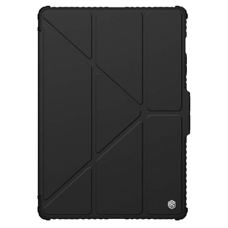 For Samsung Galaxy Tab S9+ NILLKIN Bumper Pro Multi-angle Folding Style Tablet Leather Case(Black) - Galaxy Tab S9+ Cases by NILLKIN | Online Shopping South Africa | PMC Jewellery | Buy Now Pay Later Mobicred