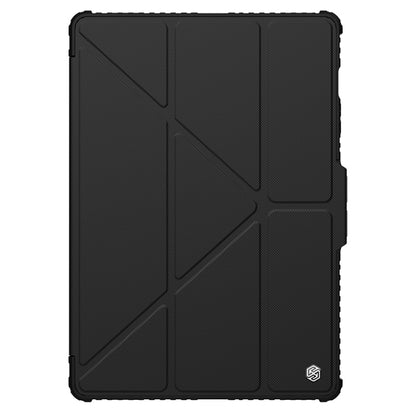 For Samsung Galaxy Tab S9+ NILLKIN Bumper Pro Multi-angle Folding Style Tablet Leather Case(Black) - Galaxy Tab S9+ Cases by NILLKIN | Online Shopping South Africa | PMC Jewellery | Buy Now Pay Later Mobicred