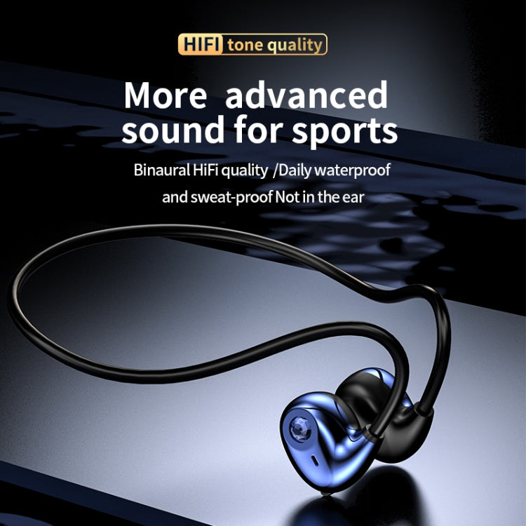 A59 Open Air Conduction Built-in Microphone Wireless Bluetooth Neckband Earphone(Grey) - Sport Earphone by PMC TechLife | Online Shopping South Africa | PMC TechLife | Buy Now Pay Later Mobicred