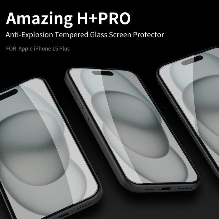 For iPhone 15 Plus NILLKIN H+Pro 0.2mm 9H Explosion-proof Tempered Glass Film - iPhone 15 Plus Tempered Glass by NILLKIN | Online Shopping South Africa | PMC Jewellery