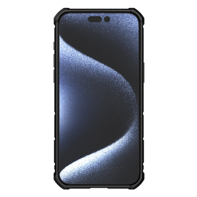 For iPhone 15 Pro NILLKIN Shockproof CamShield Armor Protective Case with Invisible Ring Holder(Black) - iPhone 15 Pro Cases by NILLKIN | Online Shopping South Africa | PMC TechLife | Buy Now Pay Later Mobicred