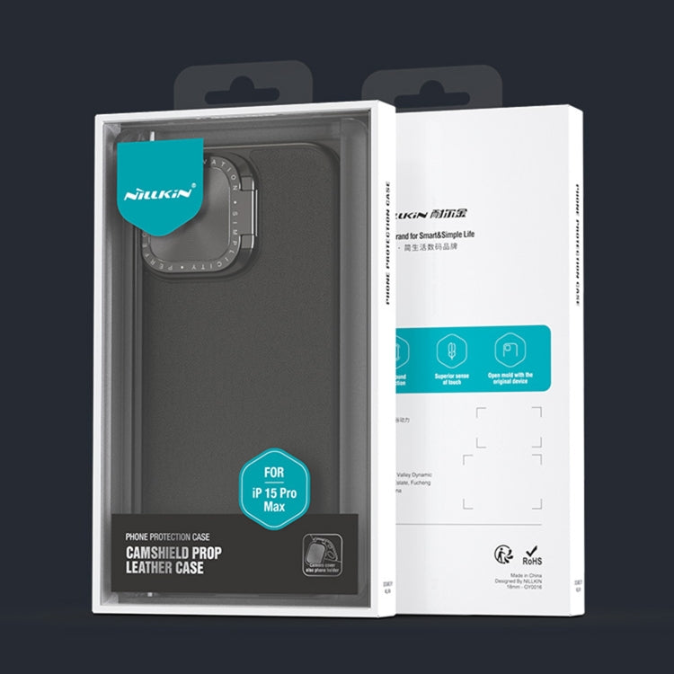 For iPhone 15 Pro Max NILLKIN CamShield Prop Series PC + TPU Phone Case(Blue) - free shipping - PMC TechLife - Order now!