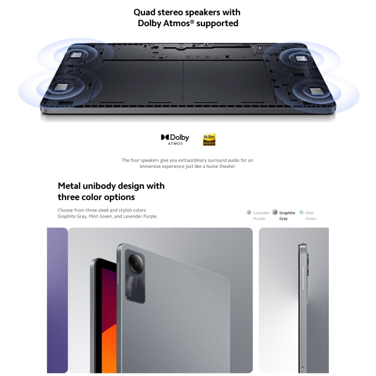 Xiaomi Redmi Pad SE 11 inch, 8GB+128GB, MIUI Pad 14 OS Qualcomm Snapdragon 680 Octa Core, Not Support Google Play(Grey) - Other by Xiaomi | Online Shopping South Africa | PMC Jewellery | Buy Now Pay Later Mobicred