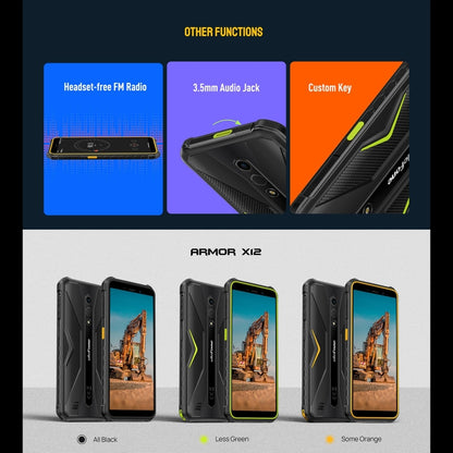 Ulefone Armor X12, 3GB+32GB, Rugged Phone, Face Unlock, 5.45 inch Android 13 Go MediaTek Helio A22 Quad Core, Network: 4G, NFC(Some Orange) - Ulefone by Ulefone | Online Shopping South Africa | PMC Jewellery | Buy Now Pay Later Mobicred