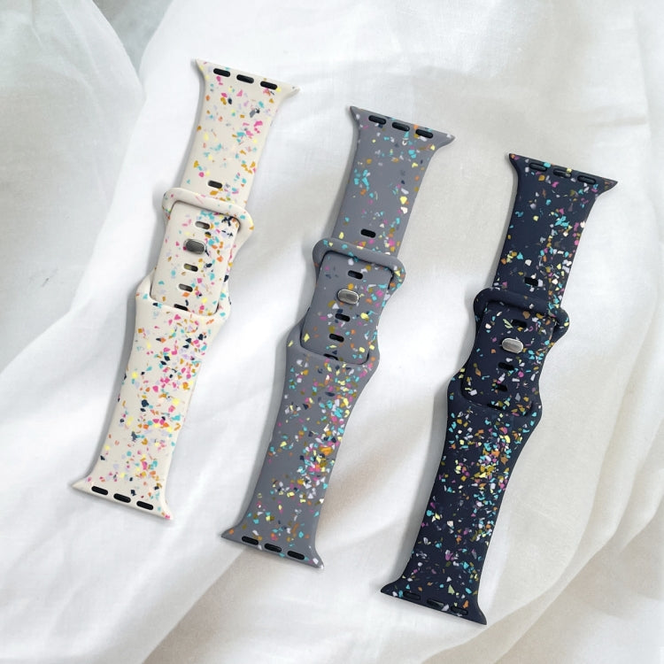 For Apple Watch Serie 6 44mm Floral Silicone Watch Band(Grey) - free shipping - PMC TechLife - Order now!
