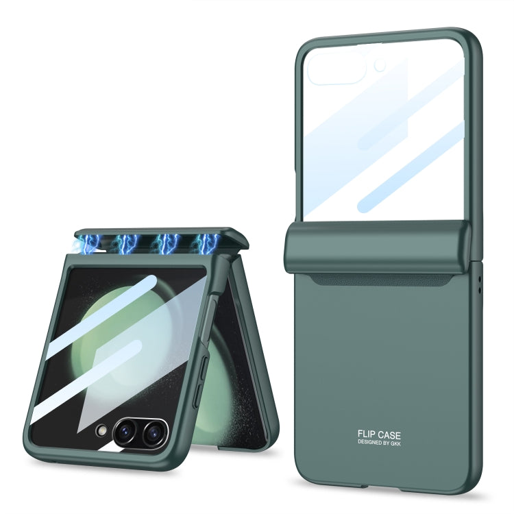 For Samsung Galaxy Z Flip5 GKK Integrated Full Coverage Folding Phone Case(Green) - Galaxy Z Flip5 Cases by GKK | Online Shopping South Africa | PMC Jewellery | Buy Now Pay Later Mobicred