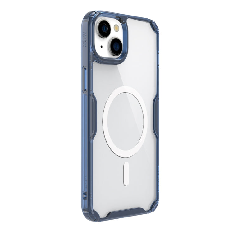 For iPhone 15 Plus NILLKIN Ultra Clear Magsafe PC + TPU Phone Case(Blue) - iPhone 15 Plus Cases by NILLKIN | Online Shopping South Africa | PMC Jewellery