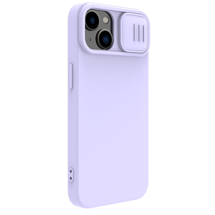 For iPhone 15 Plus NILLKIN CamShield MagSafe Liquid Silicone Phone Case(Purple) - iPhone 15 Plus Cases by NILLKIN | Online Shopping South Africa | PMC Jewellery