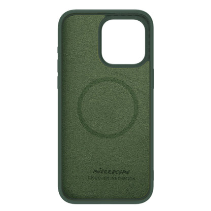 For iPhone 15 Pro Max NILLKIN CamShield MagSafe Liquid Silicone Phone Case(Dark Green) - iPhone 15 Pro Max Cases by NILLKIN | Online Shopping South Africa | PMC Jewellery