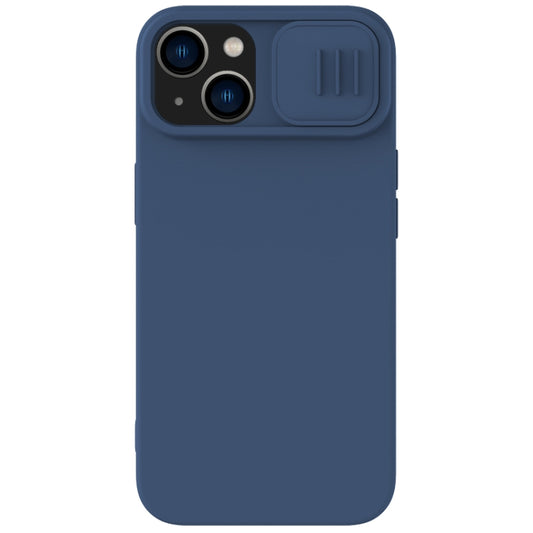 For iPhone 15 Plus NILLKIN CamShield Liquid Silicone Phone Case(Blue) - iPhone 15 Plus Cases by NILLKIN | Online Shopping South Africa | PMC Jewellery | Buy Now Pay Later Mobicred