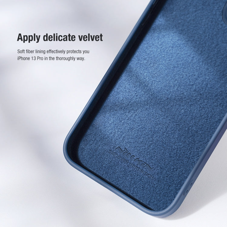 For iPhone 15 Plus NILLKIN CamShield Liquid Silicone Phone Case(Blue) - iPhone 15 Plus Cases by NILLKIN | Online Shopping South Africa | PMC TechLife | Buy Now Pay Later Mobicred