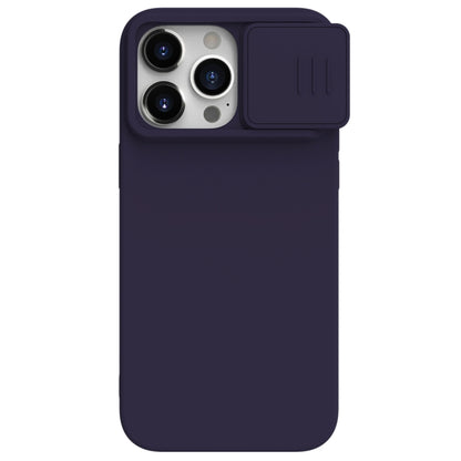 For iPhone 15 Pro Max NILLKIN CamShield Liquid Silicone Phone Case(Deep Purple) - iPhone 15 Pro Max Cases by NILLKIN | Online Shopping South Africa | PMC Jewellery | Buy Now Pay Later Mobicred