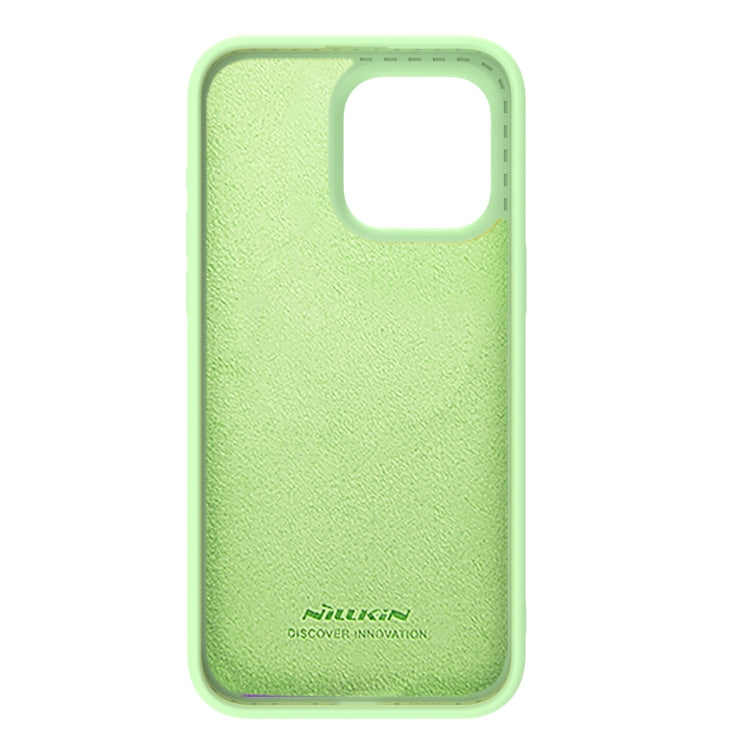 For iPhone 15 Pro NILLKIN CamShield Liquid Silicone Phone Case(Green) - iPhone 15 Pro Cases by NILLKIN | Online Shopping South Africa | PMC Jewellery | Buy Now Pay Later Mobicred